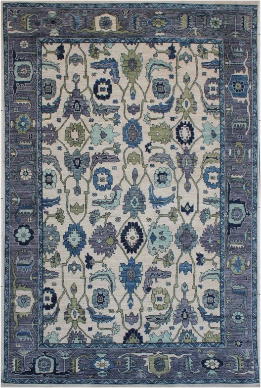 Elegant Oushak Woolen Rug 100SK172 - 9 X 14
