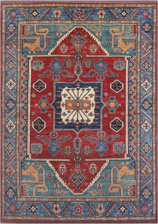 Radiant Balochi Traditional Woolen Rug 100SK319 - 6 X 8