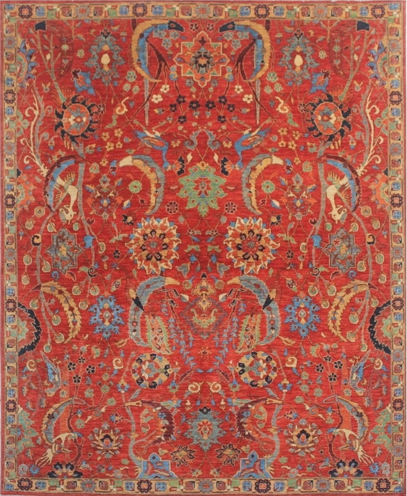 Exquisite Traditional Woolen Rug with Vibrant Hues 100SK37 - 9 X 10