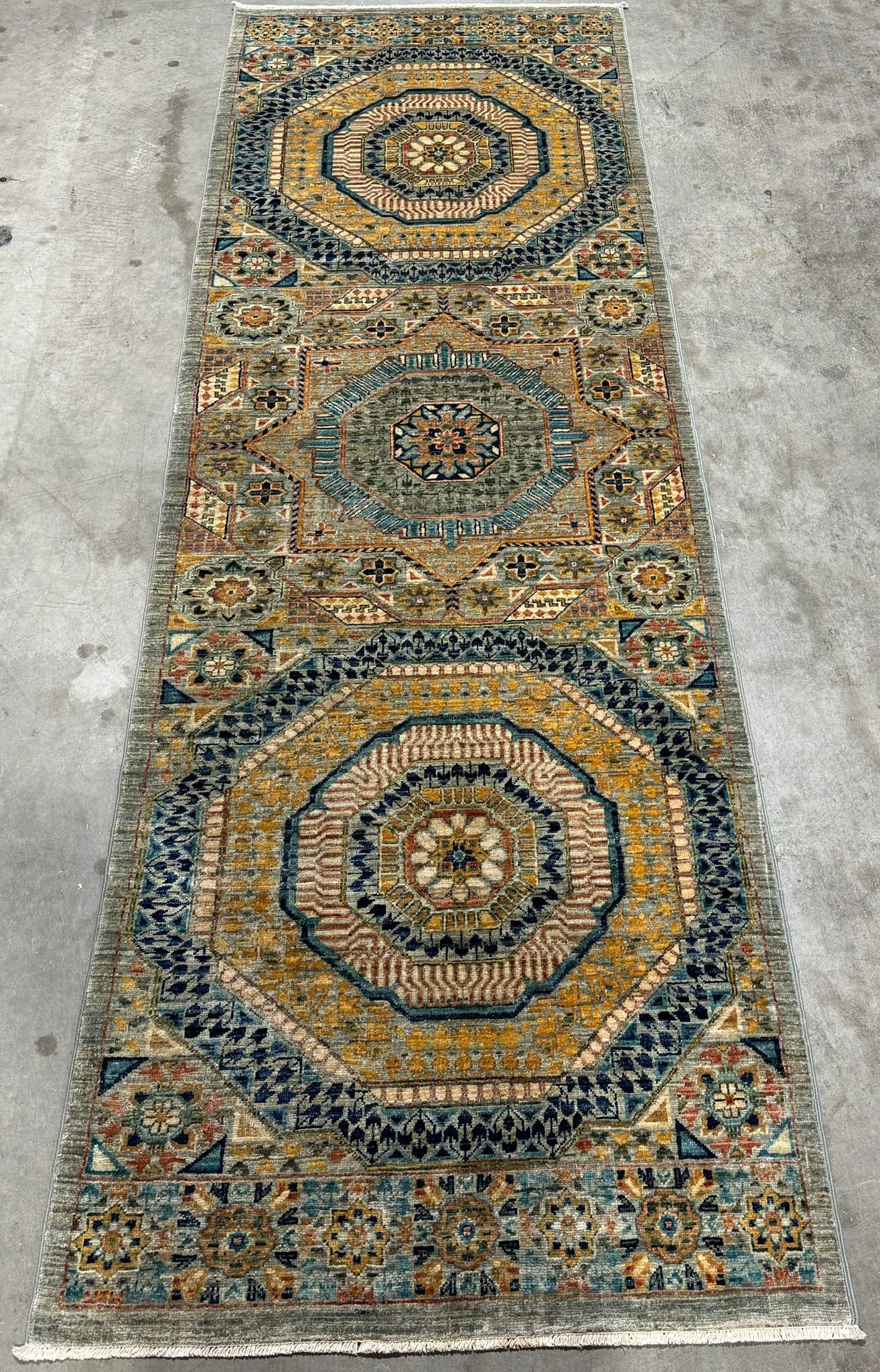 Timeless Elegance: Geometric Woolen Masterpiece 101SK15 - 2 X 8