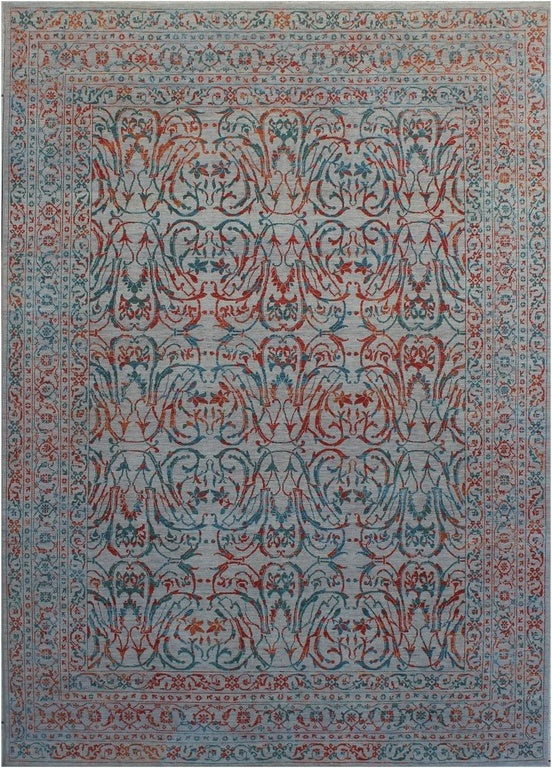 Elegant Traditional Woolen Rug with Intricate Motifs 102SK339 - 8 X 11