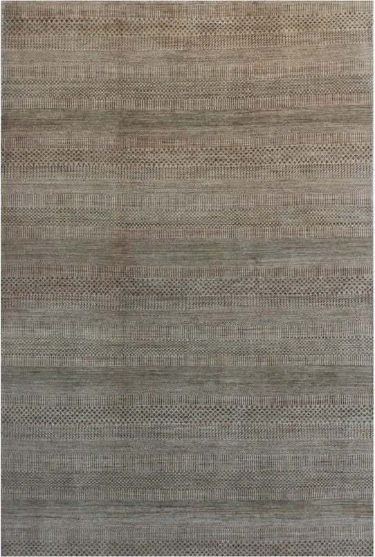 Elegant Earthy Tones Woolen Rug 102SK365 - 6 X 9