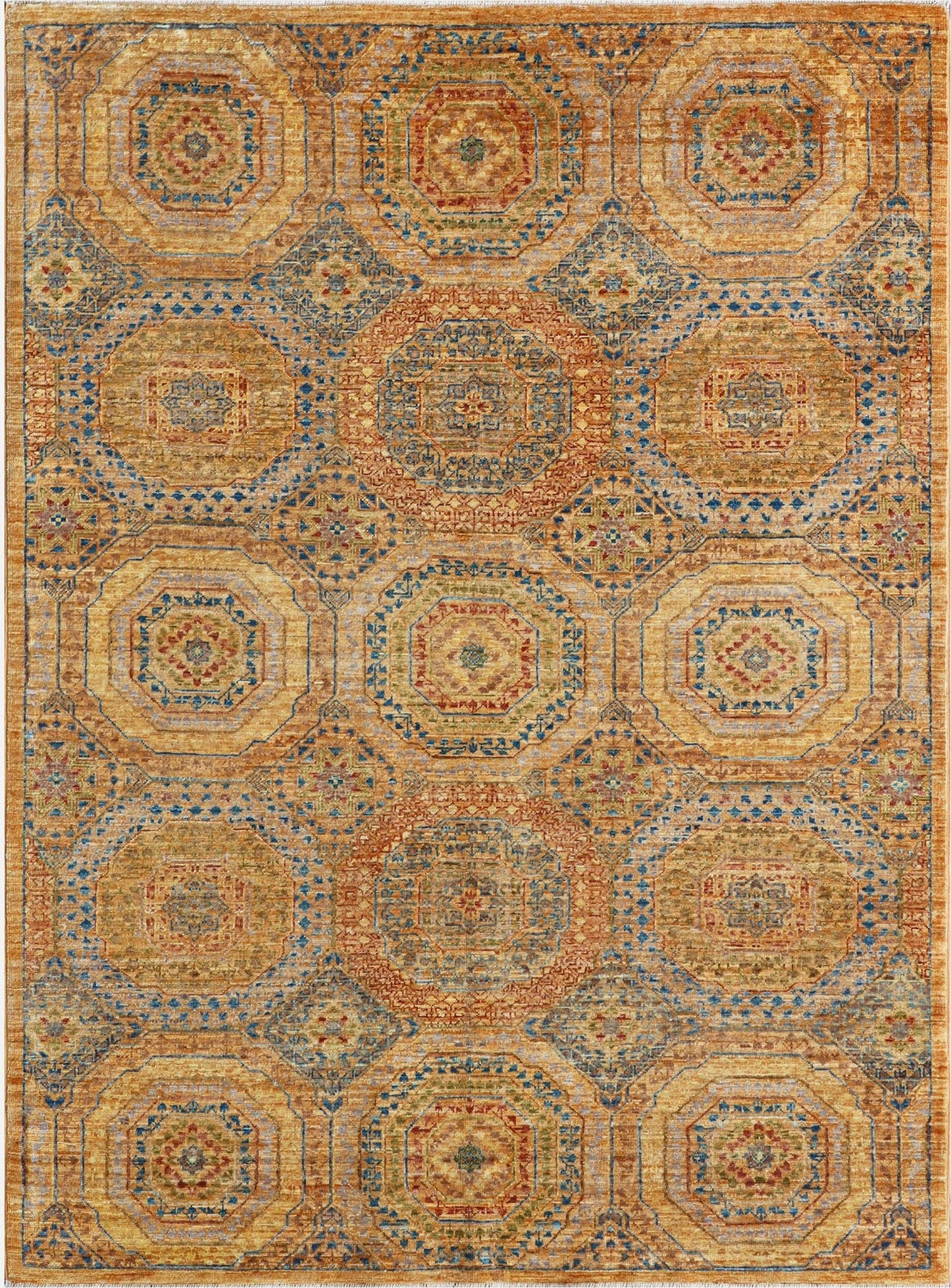 Golden Elegance Woolen Rug 24107 - 5 X 6
