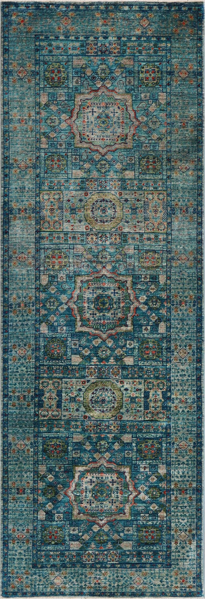 Elegant Traditional Woolen Rug 2493 - 3 X 8