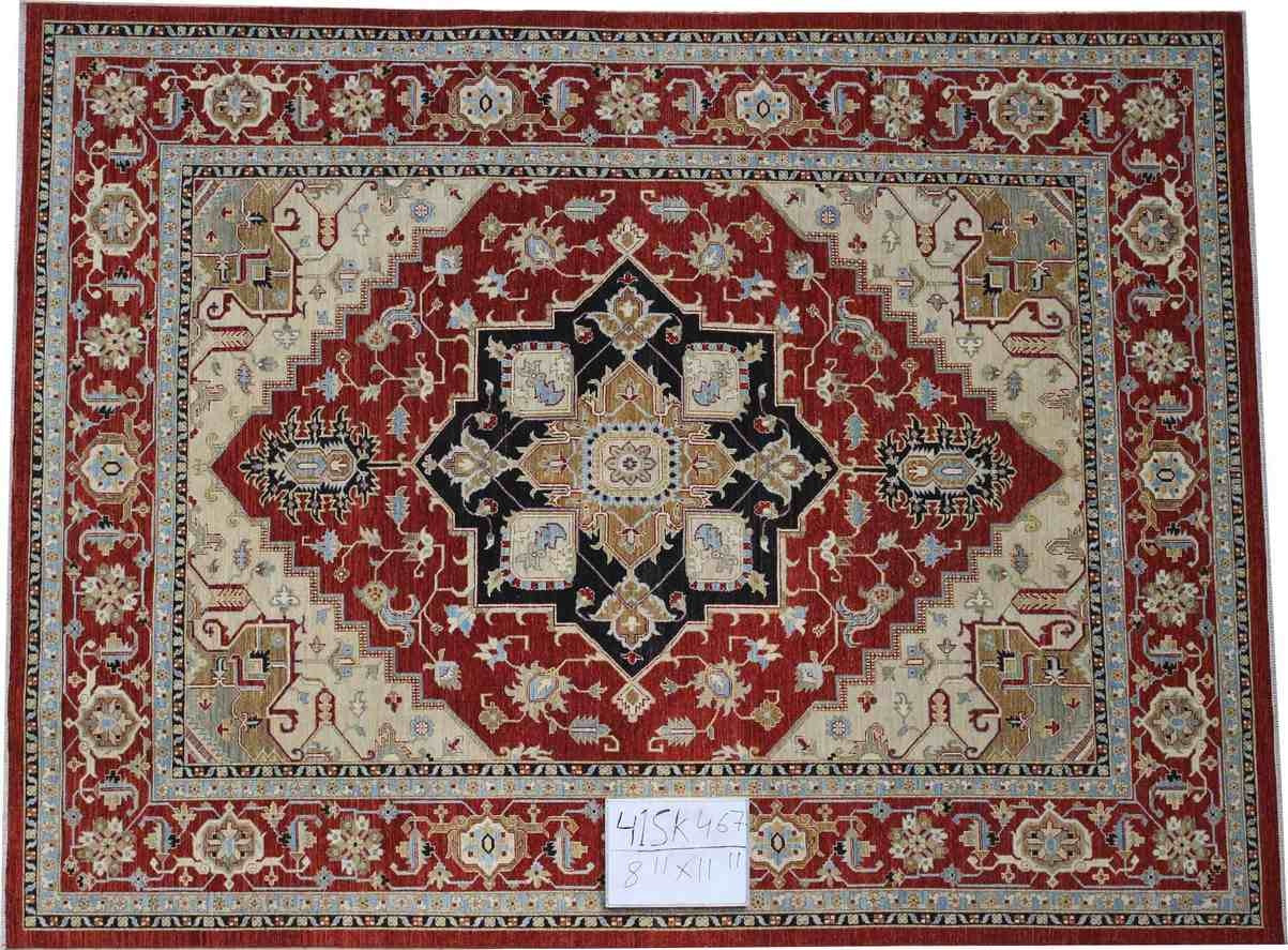 Exquisite Traditional Woolen Rug 41SK467 - 9 X 12