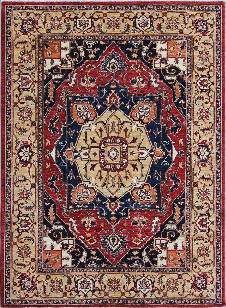 Elegant Traditional Woolen Rug 51SK361 - 7 X 8
