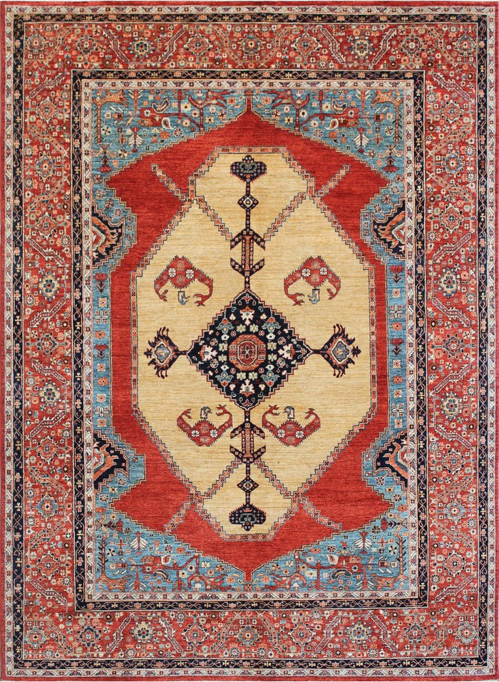 Timeless Elegance: Traditional Woolen Masterpiece 54SK344 - 9 X 12