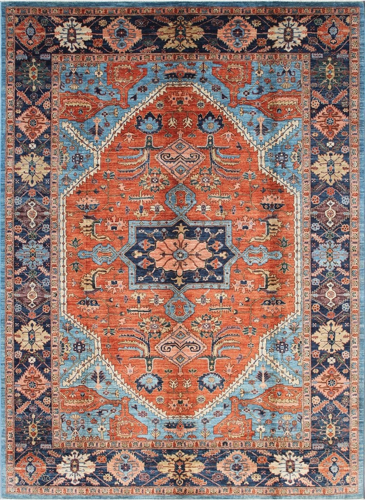 Elegant Heritage Woolen Rug 59SK174 - 9 X 12