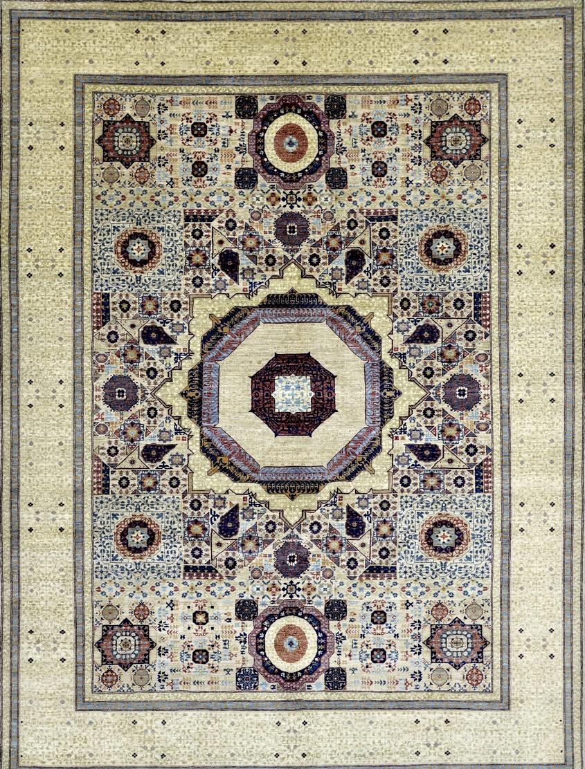 Timeless Elegance: The Faryab Woolen Masterpiece 77SK118 - 9 X 12