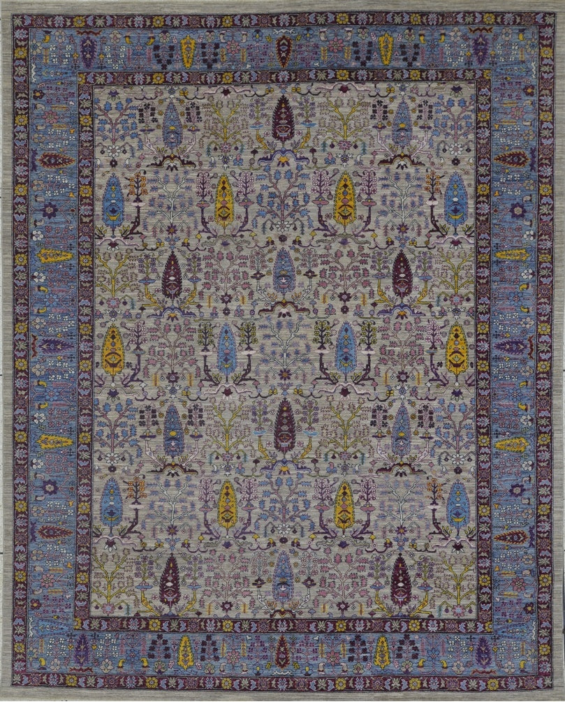 Exquisite Botanical Elegance Woolen Rug 79SK473 - 10 X 12