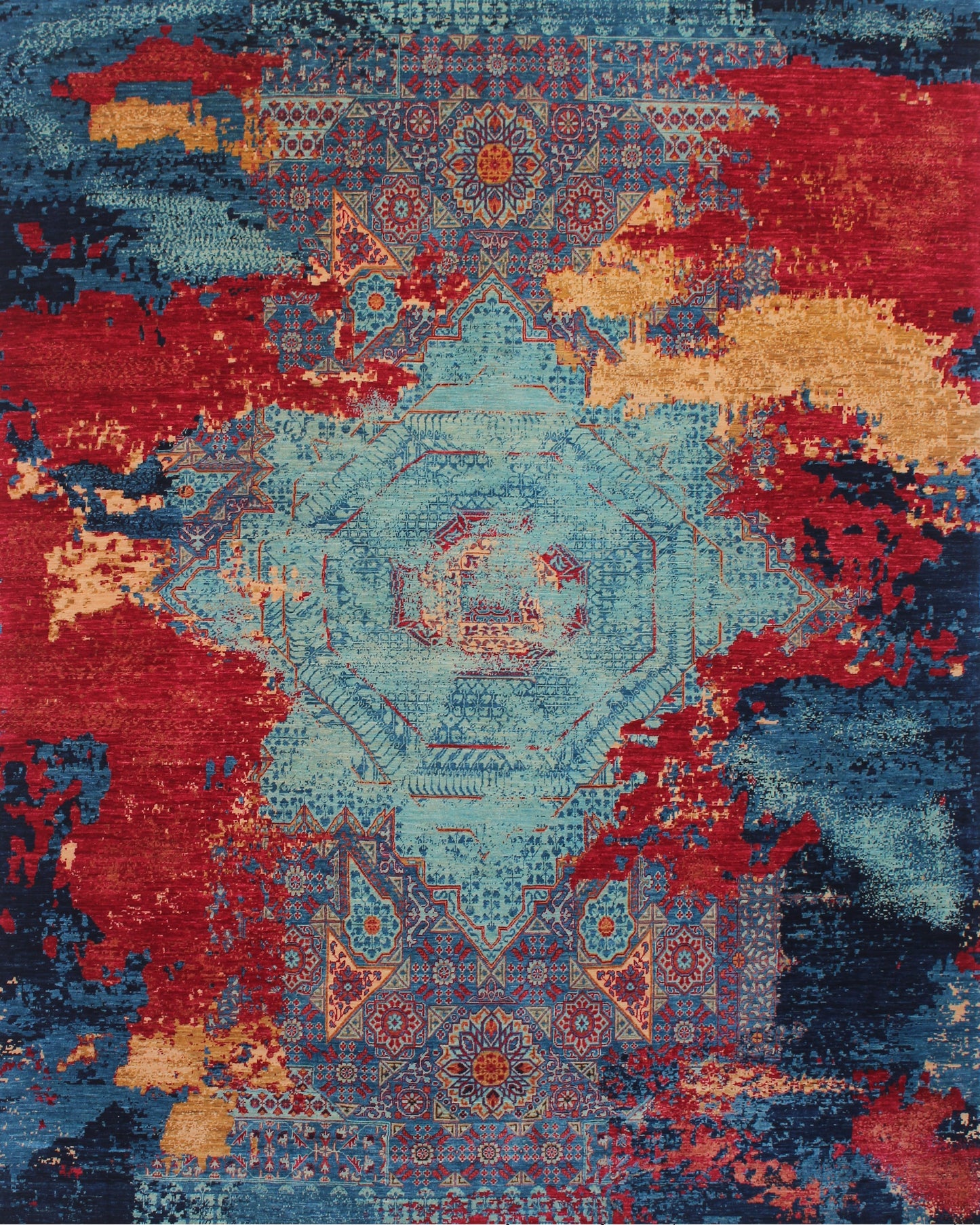 Vibrant Elegance Woolen Rug 82SK64 - 9 X 10
