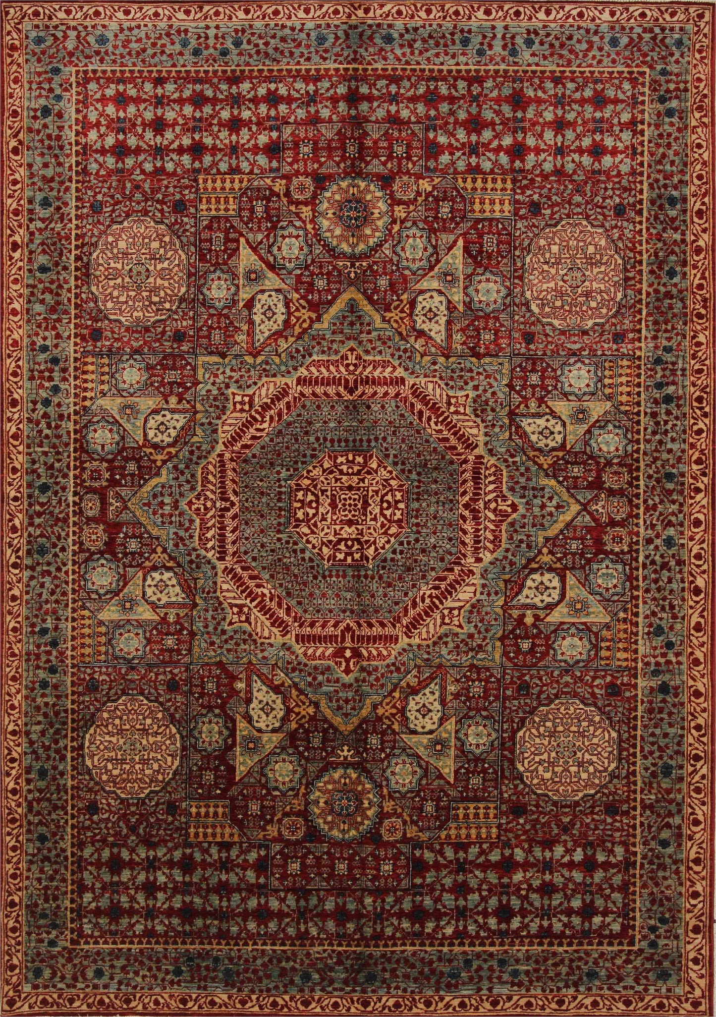 Exquisite Harmony - Traditional Woolen Rug 89SK193 - 5 X 8