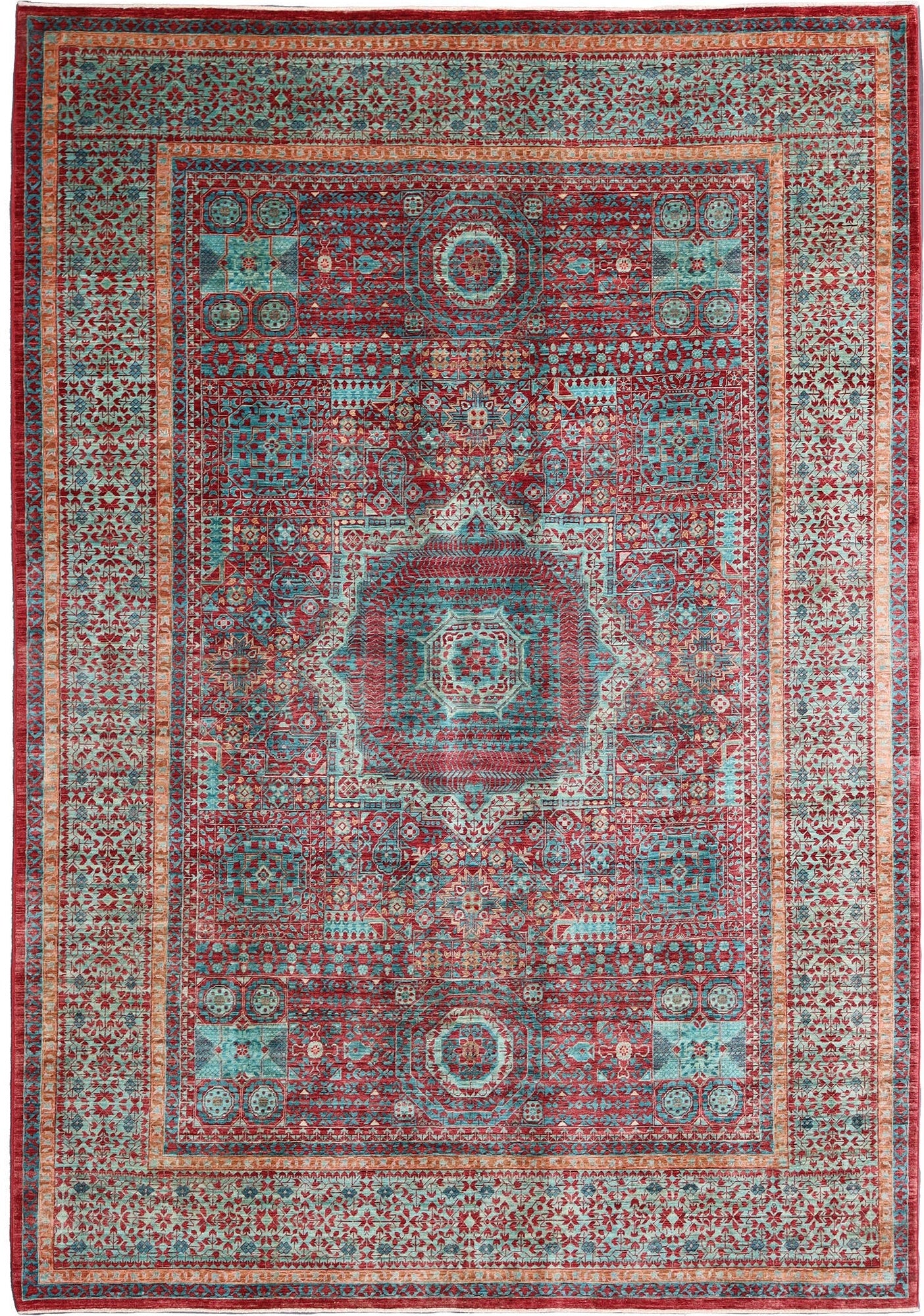 Vintage Elegance: Exquisite Woolen Rug 89SK102 - 7 X 11