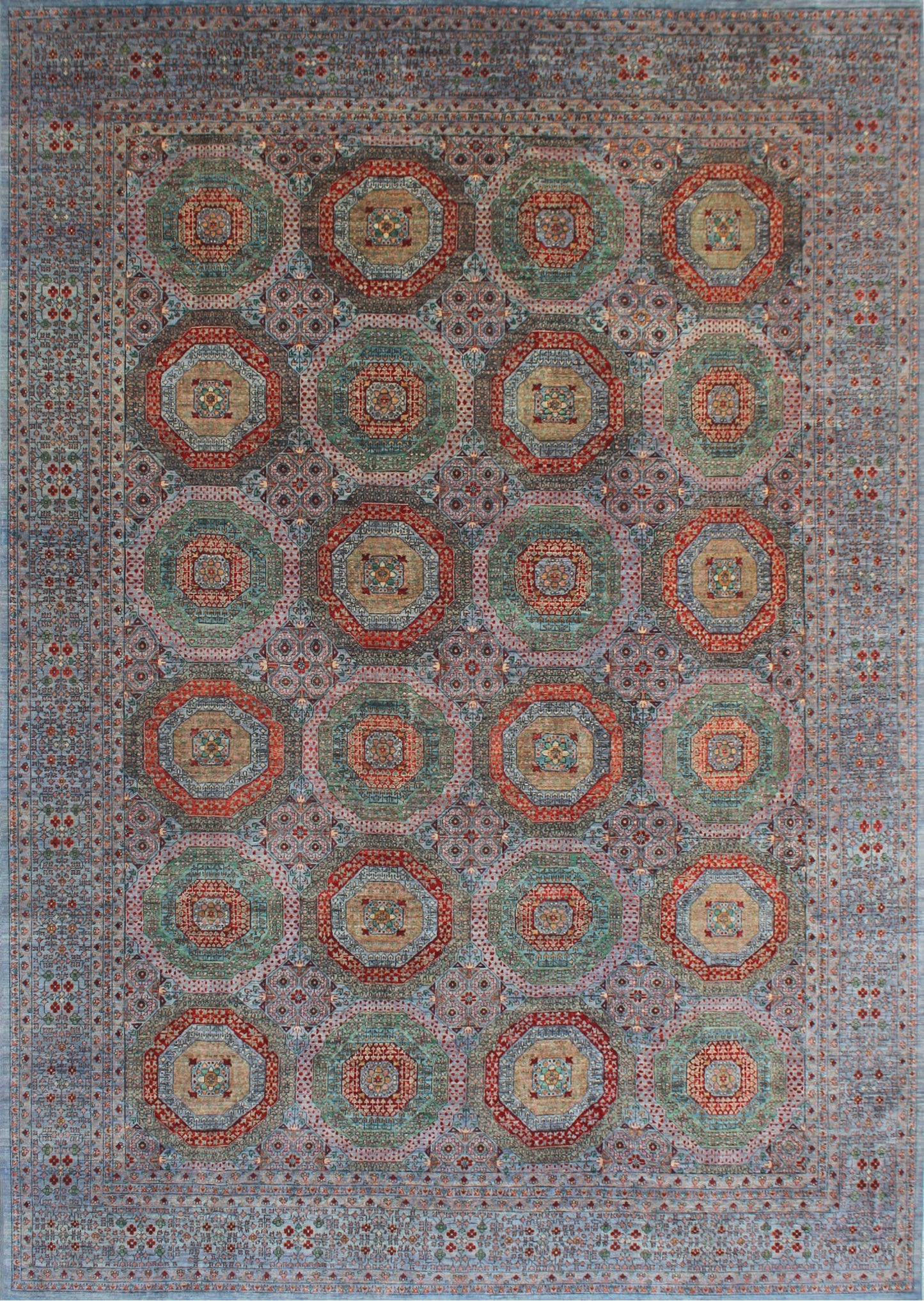 Elegant Geometric Woolen Masterpiece 90SK1417 - 12 X 15
