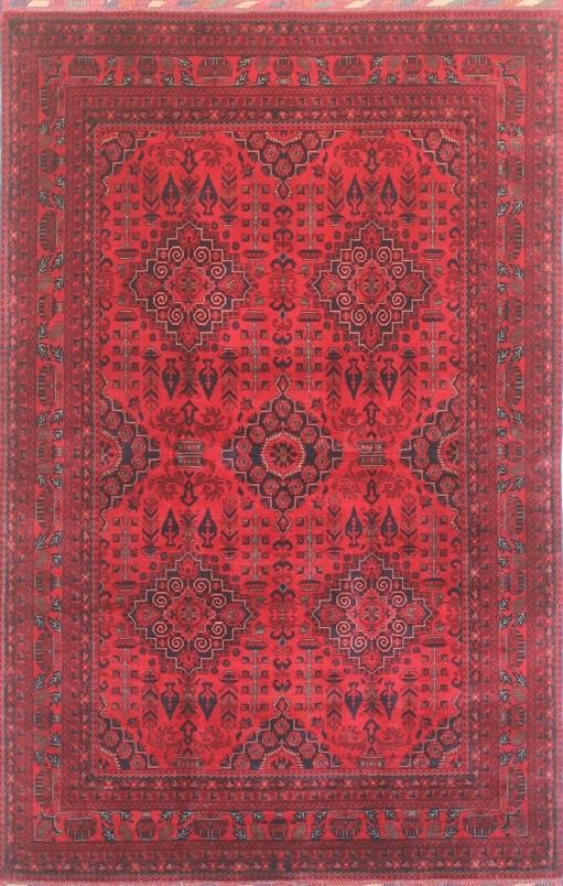Timeless Elegance: Handcrafted Woolen Rug 90SK869 - 7 X 10