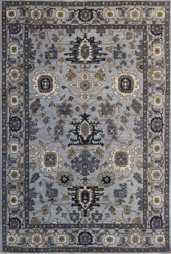 Timeless Elegance: Traditional Woolen Rug 90SK917 - 7 X 9