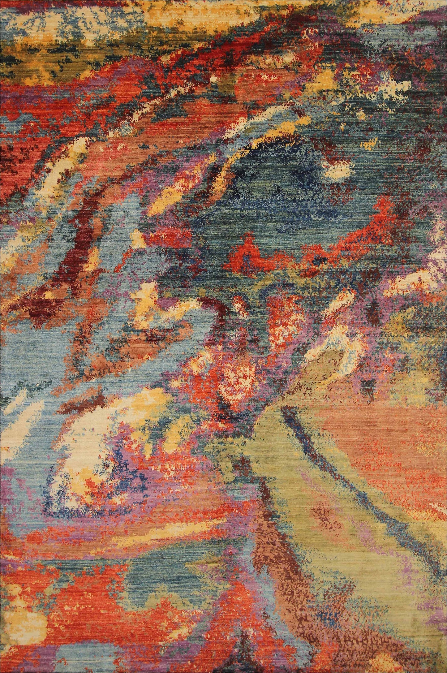 Vibrant Harmony Woolen Rug 91SK659 - 9 X 6