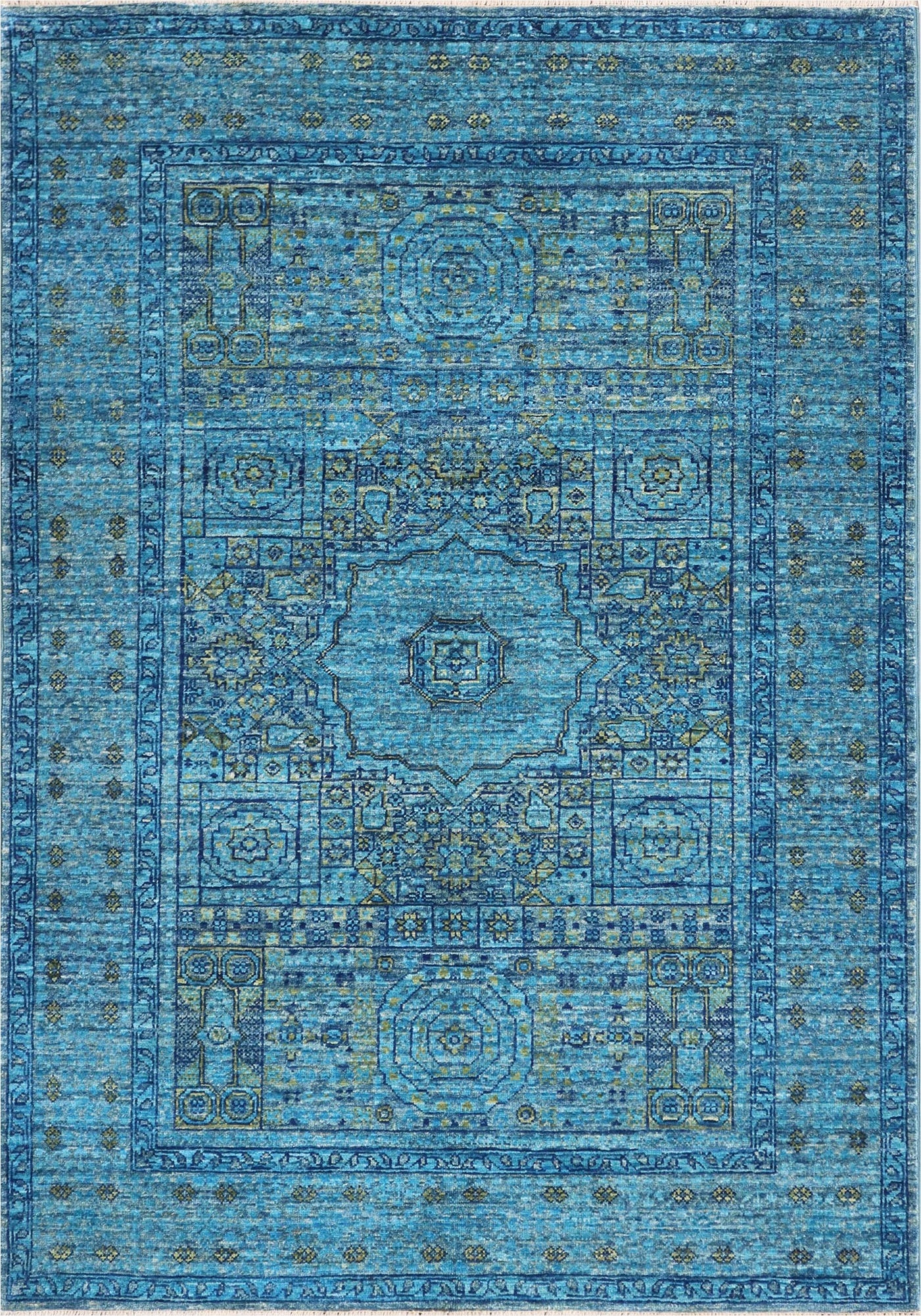 Oceanic Elegance Woolen Rug 91SK107 - 4 X 5