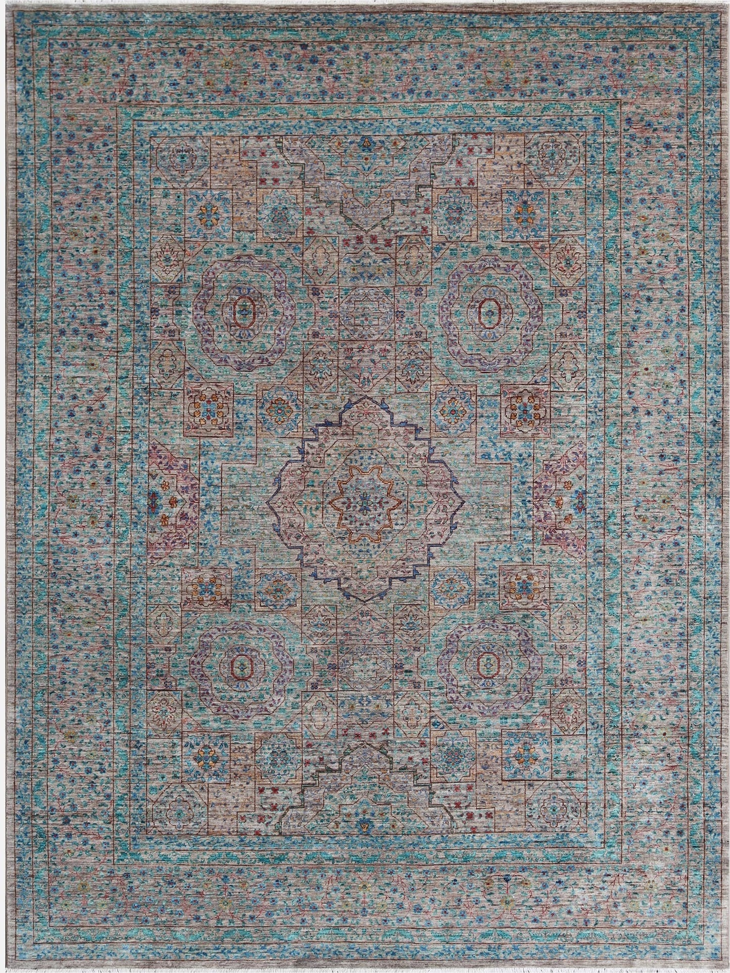 Timeless Elegance: Traditional Woolen Rug 91SK198 - 7 X 10
