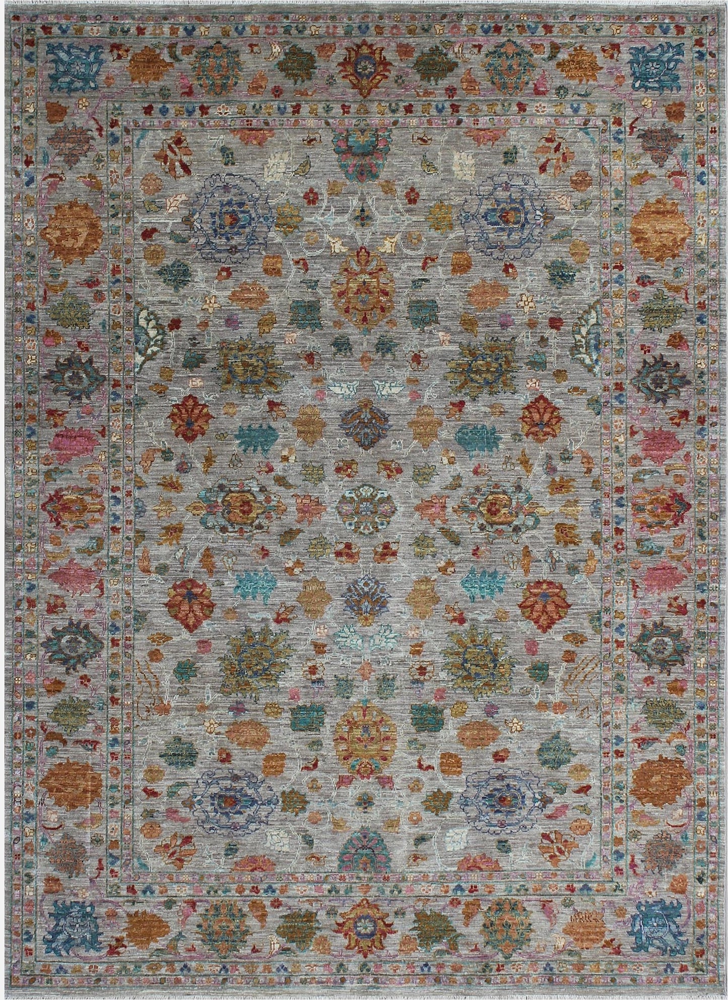 Elegant Floral Harmony Woolen Rug 91SK75 - 6 X 8