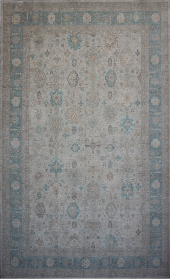 Elegant Oushak Woolen Masterpiece 93SK1039 - 12 X 17