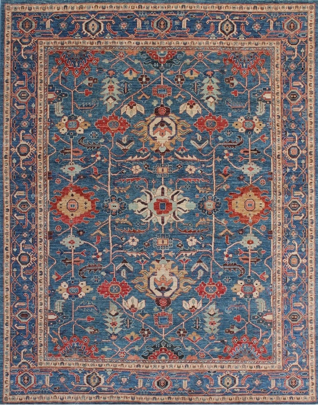 Majestic Bloom Woolen Rug 93SK1064 - 9 X 10