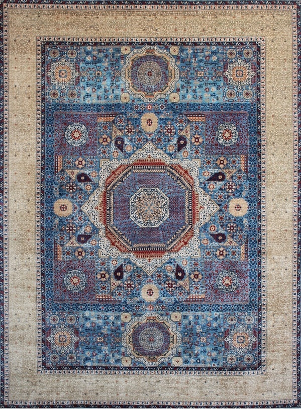 Regal Geometric Woolen Masterpiece Rug 93SK1076 - 11 X 14