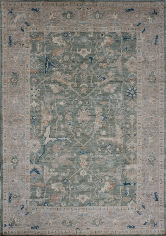 Exquisite Traditional Oushak Woolen Rug 93SK446 - 10 X 12