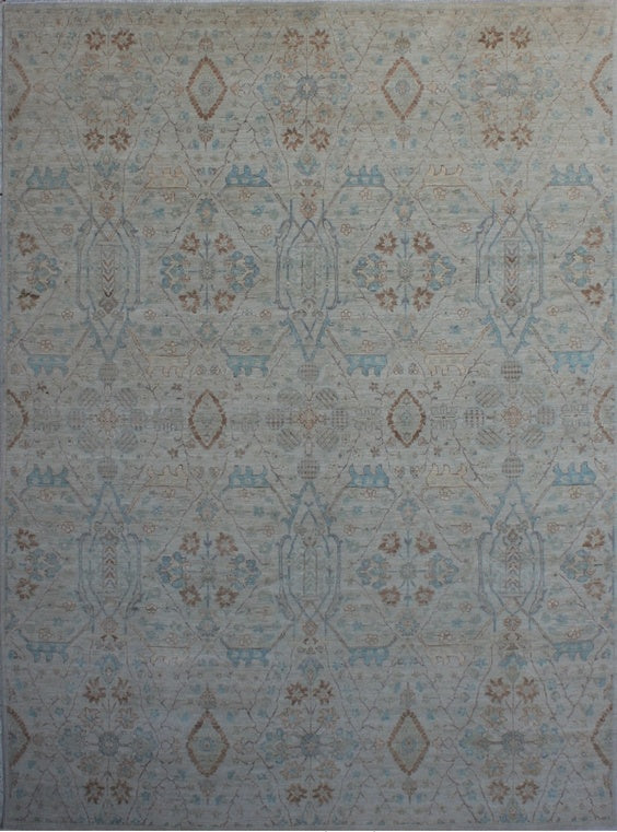 Timeless Elegance Oushak Woolen Rug 93SK450 - 9 X 12