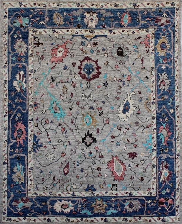 Elegant Oushak Woolen Rug 93SK463 - 9 X 10