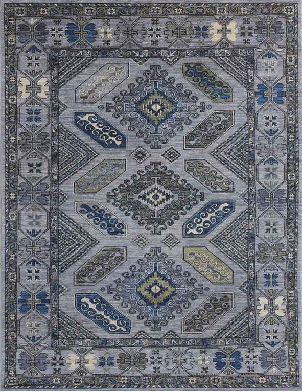 Elegance in Tradition: Handcrafted Woolen Rug 93SK578 - 6 X 7