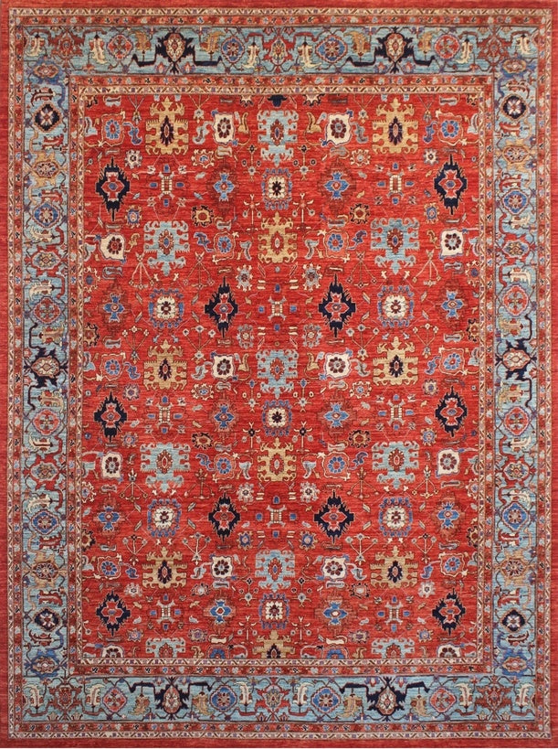 Exquisite Traditional Woolen Masterpiece 93SK61 - 11 X 15