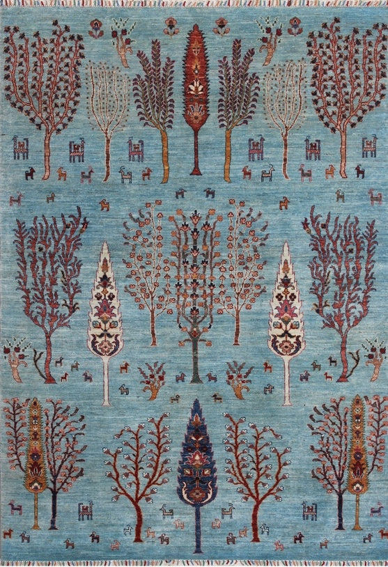 Enchanted Forest Woolen Rug 94SK209 - 6 X 8
