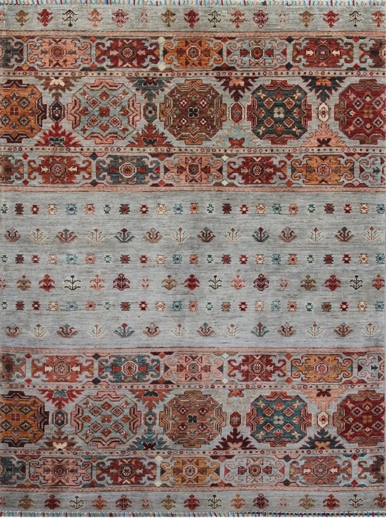 Exquisite Khurjin Woolen Rug 94SK248 - 6 X 7
