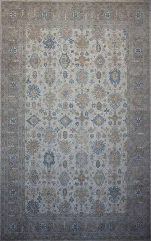 Elegant Oushak Woolen Masterpiece 94SK367 - 13 X 18