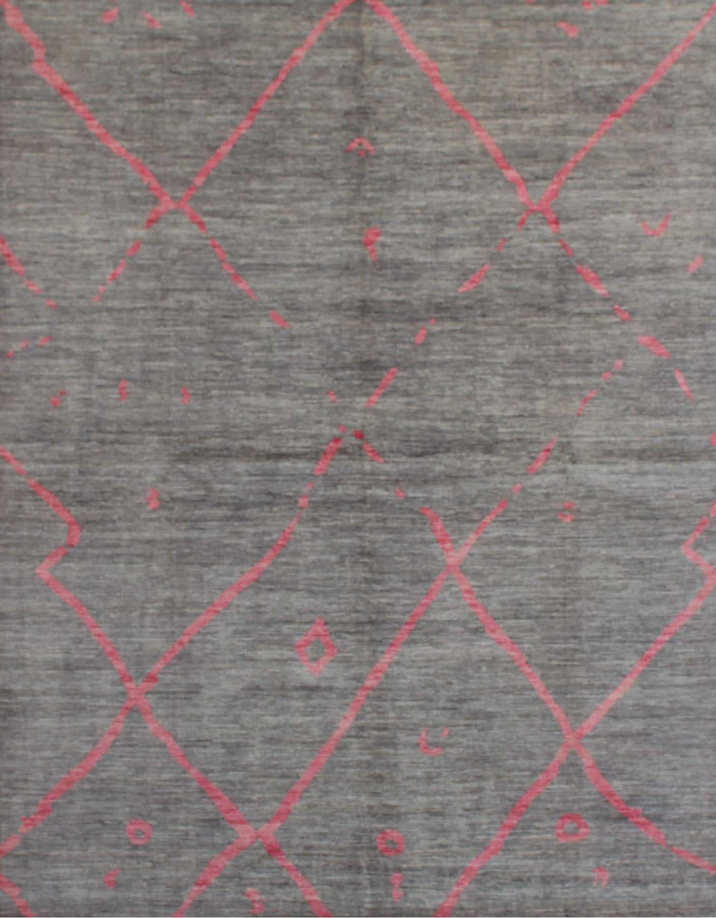 Elegant Geometric Woolen Rug 94SK483 - 8 X 10