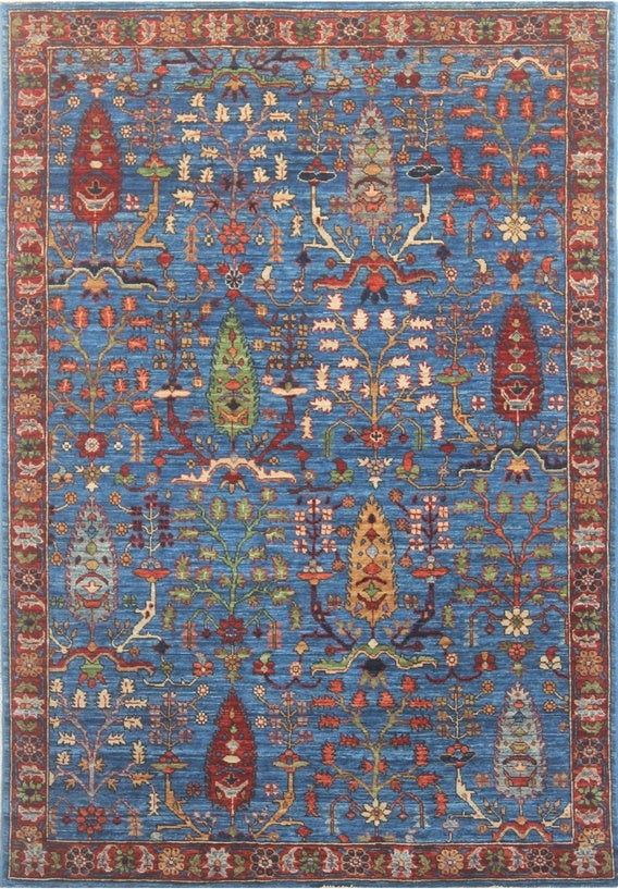 Timeless Elegance: Exquisite Woolen Rug 94SK750 - 5 X 6