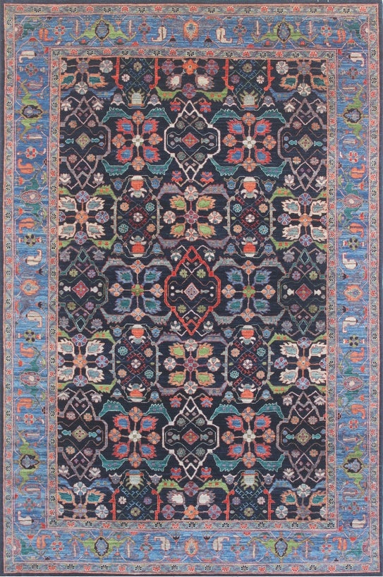 Elegant Traditional Woolen Floral Rug 94SK984 - 6 X 9