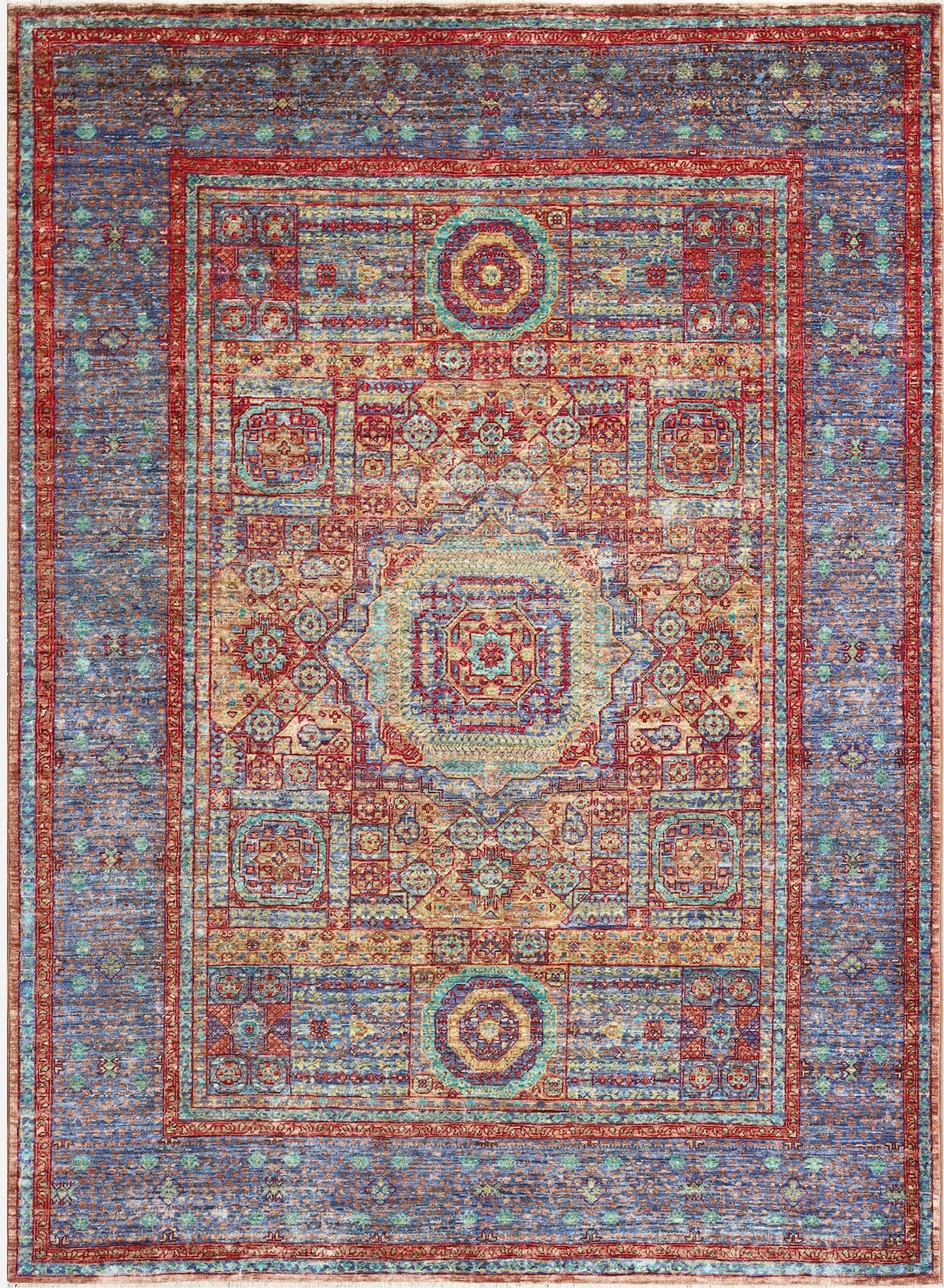 Majestic Mosaic Woolen Rug 95SK76 - 6 X 8