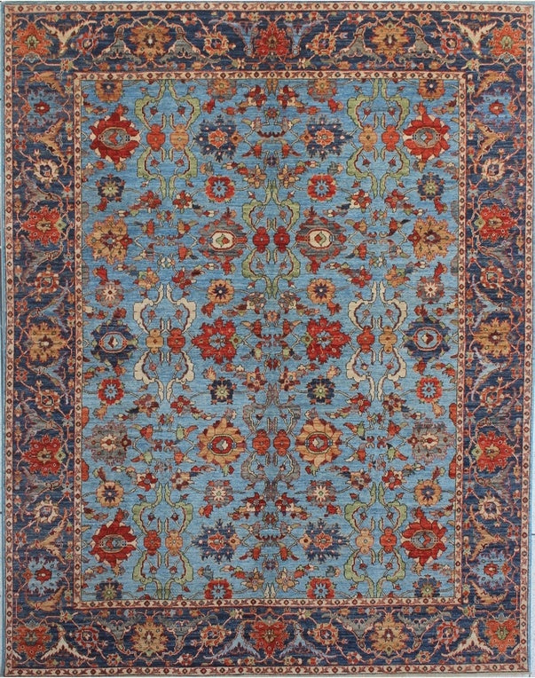 Exquisite Hand-Knotted Woolen Rug of Timeless Elegance 98SK29 - 8 X 10