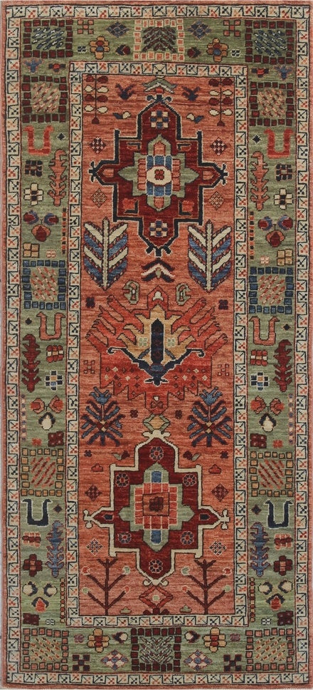 Exquisite Traditional Geometric Woolen Rug 98SK302 - 2 X 6