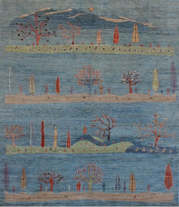 Enchanted Forest Woolen Rug 98SK375 - 9 X 10