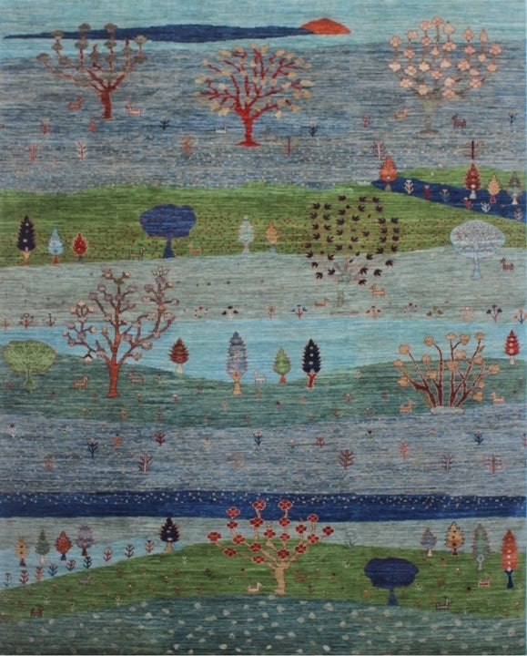 Enchanted Woodland Woolen Rug 98SK376 - 9 X 10