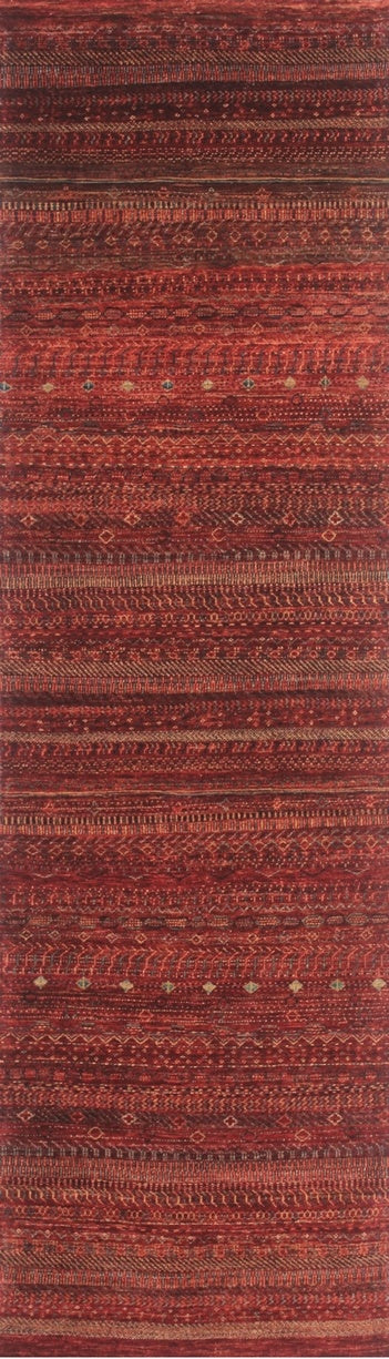 Richly Textured Handcrafted Woolen Rug 98SK479 - 2 X 9