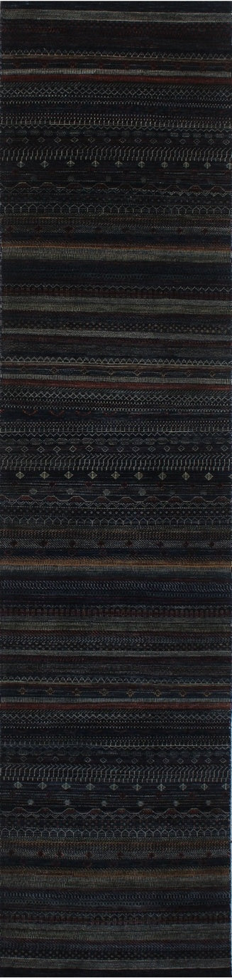 Elegant Geometric Woolen Rug 98SK516 - 4 X 14