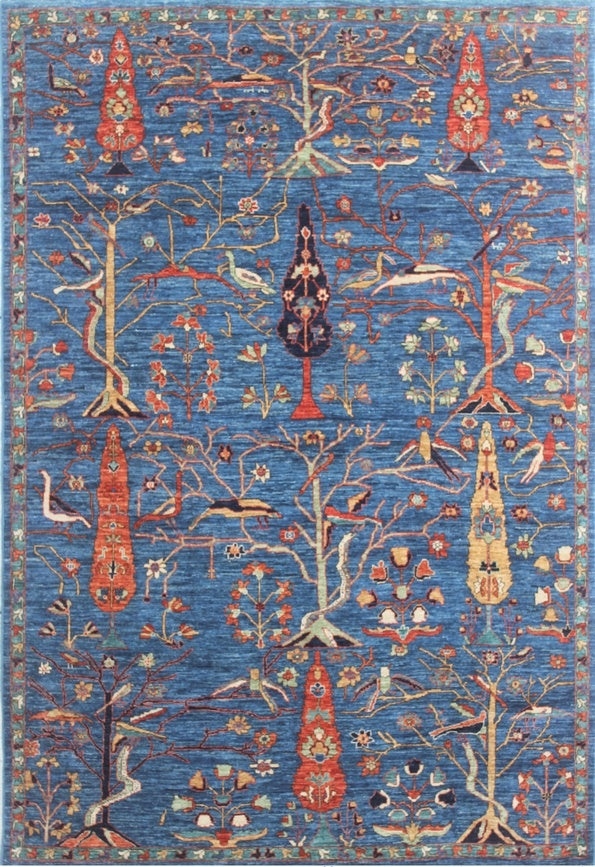 Elegant Garden Wool Rug 99SK220 - 7 X 9