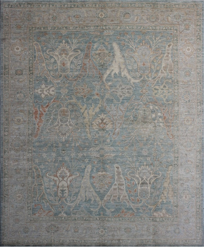 Elegant Oushak Woolen Masterpiece 99SK329 - 9 X 10