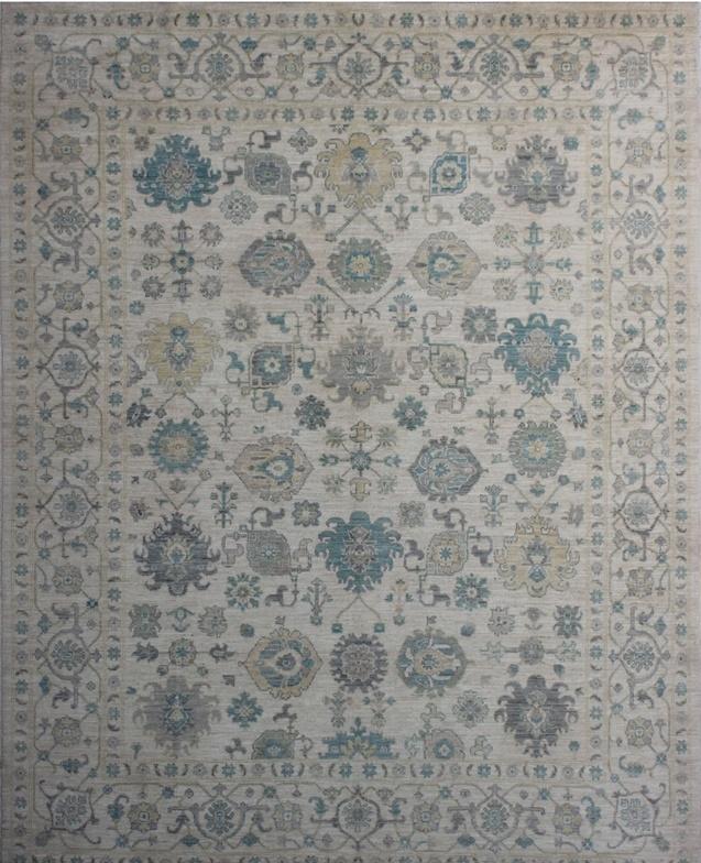 Timeless Oushak Elegance: Traditional Wool Rug 99SK351 - 7 X 10