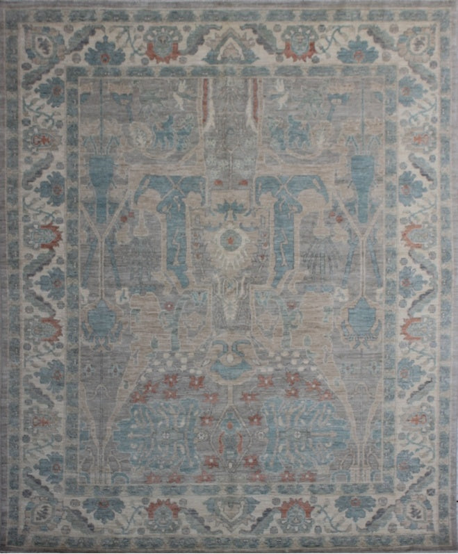 Exquisite Oushak Woolen Rug 99SK358 - 9 X 10