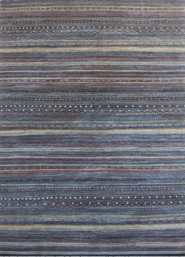 Elegance in Motion: Contemporary Woolen Rug 99SK603 - 10 X 14
